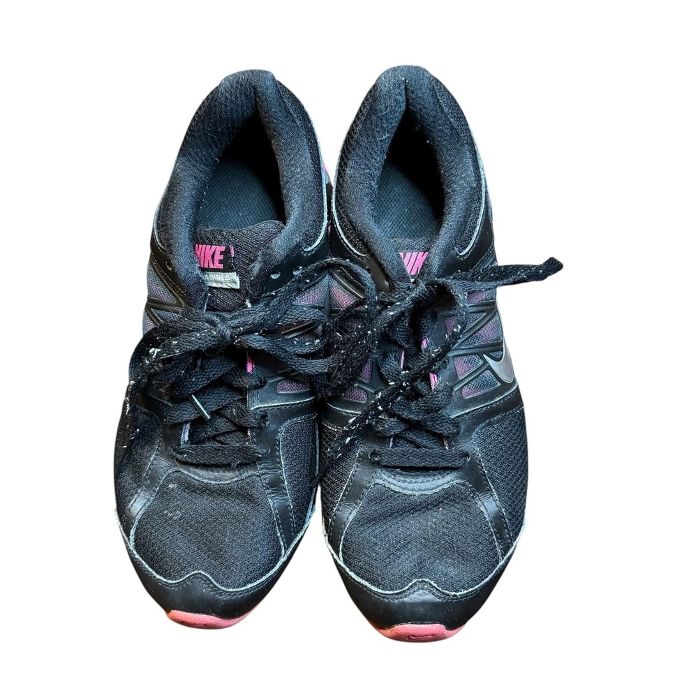 Nike Shox Running Shoes Womens Size 7.5 Black Pink Silver‎ Sneakers 472647-002